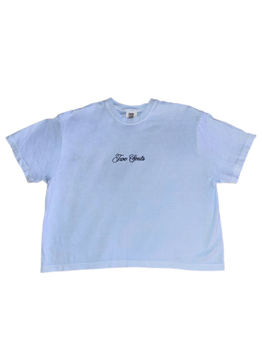 Blue Butterfly Boxy Tee
